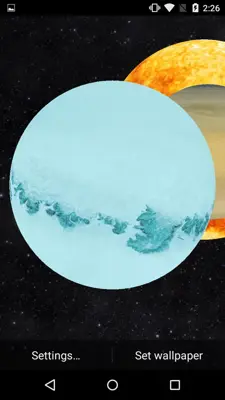 Solar System 3D Free LWP android App screenshot 5