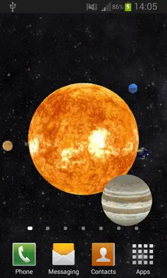 Solar System 3D Free LWP android App screenshot 7